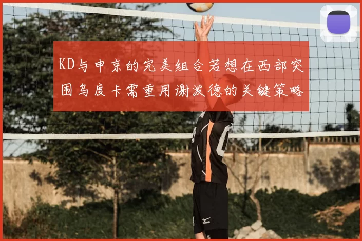 KD与申京的完美组合若想在西部突围乌度卡需重用谢泼德的关键策略